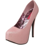 Pink Glitter 14,5 cm Burlesque TEEZE-31G Platform Pumps Shoes