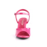 Pink Lak 8 cm BELLE-309 High Heels Sko til Mnd