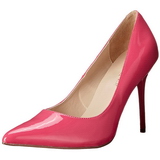 Pink Lakeret 10 cm CLASSIQUE-20 spidse pumps med stiletter hæle