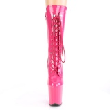 Pink Lakl�der 20 cm FLA-1050 ekstremt h�jh�lede ankelst�vler - h�je plateaust�vler