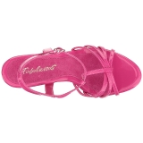 Pink Shiny 12 cm FLAIR-420 Womens High Heel Sandals