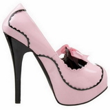 Pink Shiny 14,5 cm Burlesque BORDELLO TEEZE-01 Platform Pumps