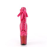 Pink glitter 20 cm FLAMINGO-1020HG hjhlede ankelstvler - pole danseskoene