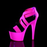 Pink neon 18 cm Pleaser ADORE-769UV poledance sko