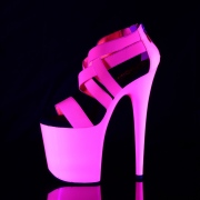 Pink neon 20 cm FLAMINGO-869UV poledance sko