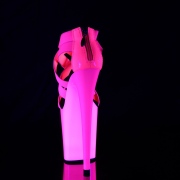 Pink neon 20 cm FLAMINGO-869UV poledance sko