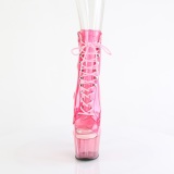 Pink transparent 18 cm ADORE-1021C Exotic stripper ankle boots