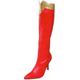 Red 9,5 cm WONDER-130 Women Knee High Boots