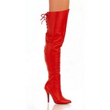 Red Leather 13 cm LEGEND-8899 Thigh High Boots for Men