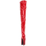 Red Patent 15 cm Burlesque TEEZE-3000 Platform Thigh High Boots