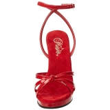 Red Shiny 12 cm FLAIR-436 Womens High Heel Sandals