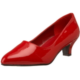 Red Shiny 5 cm FAB-420W High Heel Pumps for Men