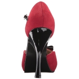 Red Suede 11,5 cm PINUP-02 big size pumps shoes