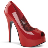 Red Varnished 14,5 cm Burlesque TEEZE-22 Women Pumps Shoes Stiletto Heels