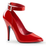 Red pumps 13 cm SEDUCE-431 ankle strap high heels pumps