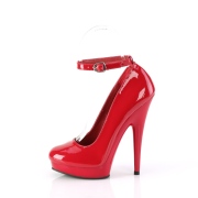 Red pumps 15 cm SULTRY-686 ankle strap high heels pumps