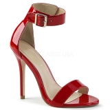 Rød 13 cm Pleaser AMUSE-10 højhælede sandaler til kvinder