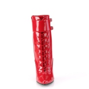 R�d 15 cm DOMINA-1023 stiletto ankelst�vler med h�je h�le