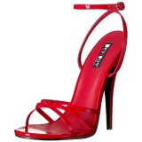 Rd 15 cm Devious DOMINA-108 hjhlede sandaler til kvinder