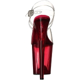 R�d 20 cm FLAMINGO-808T Akryl Plateau H�jh�lede Sandaler