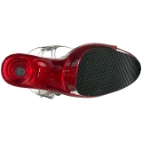 R�d 20 cm FLAMINGO-808T Akryl Plateau H�jh�lede Sandaler