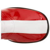 Rød Hvid 7,5 cm GOGO-305 Knæhøje Støvler Dame
