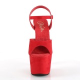 Rød Kunstlæder 18 cm ADORE-709FS højhælede sandaler til kvinder
