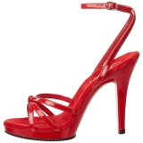 Rød Lak 12 cm FLAIR-436 højhælet sko til kvinder