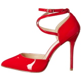 R�d Lak 13 cm AMUSE-25 H�je Pumps Damesko til M�nd