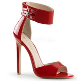 Rød Lak 13 cm SEXY-19 højhælede sandaler til kvinder