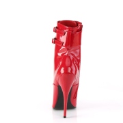 R�d Lak 15 cm DOMINA-1023 Dame Ankelst�vler til M�nd