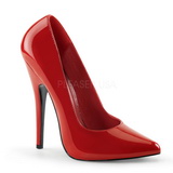 Rød Lak 15 cm DOMINA-420 spidse pumps med stiletter hæle