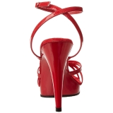 Rød Lakeret 12 cm FLAIR-436 højhælet sko til kvinder