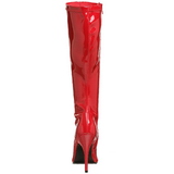 Rød Lakeret 13 cm SEDUCE-2000 Høje Damestøvler til Mænd