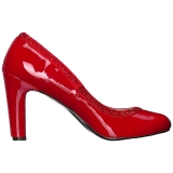 Rød Laklæder 10 cm QUEEN-04 store størrelser pumps sko