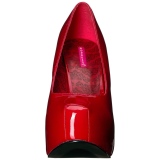 R�d Lakl�der 14,5 cm Burlesque TEEZE-06W pumps brede f�dder til m�nd