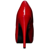 R�d Lakl�der 14,5 cm Burlesque TEEZE-06W pumps brede f�dder til m�nd
