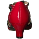 Rød Laklæder 5 cm FAB-428 store størrelser pumps sko