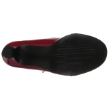 Rd Laklder 7,5 cm JENNA-06 store strrelser pumps sko