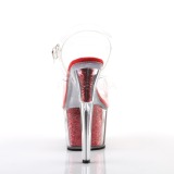 R�d glimmer 18 cm Pleaser ADORE-708G poledance sko