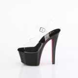 R�de 18 cm SKY-308CRS plateau h�je h�le med strass sten