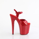 R�de h�je h�le 20 cm FLAMINGO-809GP glitter plateau h�je h�le