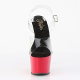 R�dt plateau 18 cm ADORE-708 h�jh�lede sandaletter til poledance
