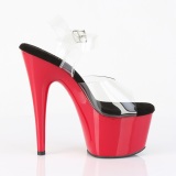 R�dt plateau 18 cm ADORE-708 h�jh�lede sandaletter til poledance