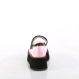Rosa 6 cm SPRITE-01 emo maryjane sko - plateausko med spnde