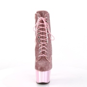 Rosa strass sten 18 cm ADORE-1020CHRS hjhlede boots plateau
