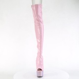 Rose 18 cm BEJ-3011-7 Hologram exotic pole dance overknee boots