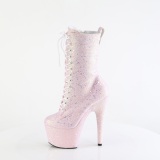 Rose glitter 18 cm ADORE-1040IG high heels ankle boots platform