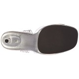 Sølv 11,5 cm CHIC-08 Sandaler med stiletter hæle
