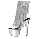S�lv 18 cm ADORE-1017RSF ankelst�vler til damer med frynser